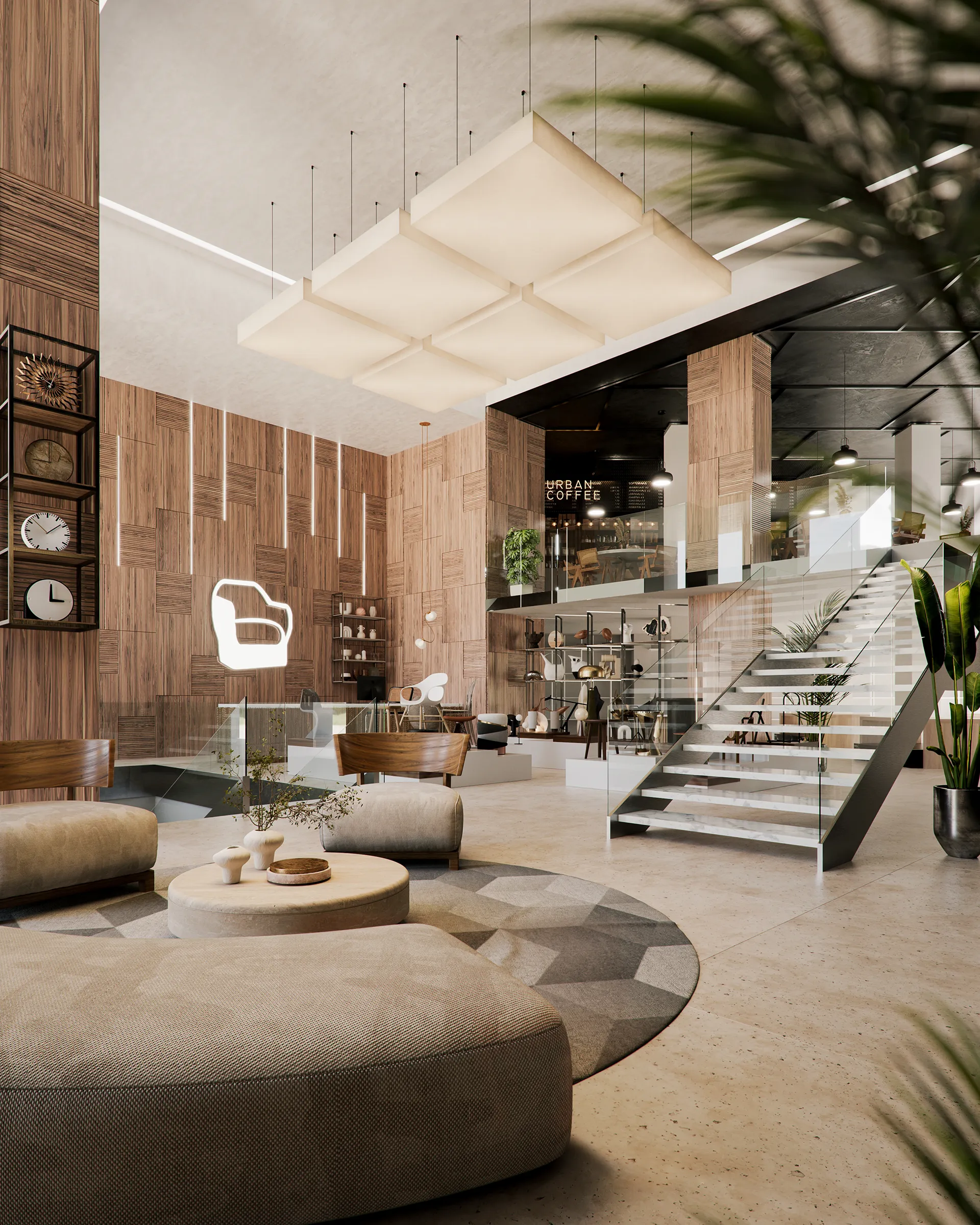 Elegante caffetteria all'interno degli spazi commerciali di Palazzo Missori